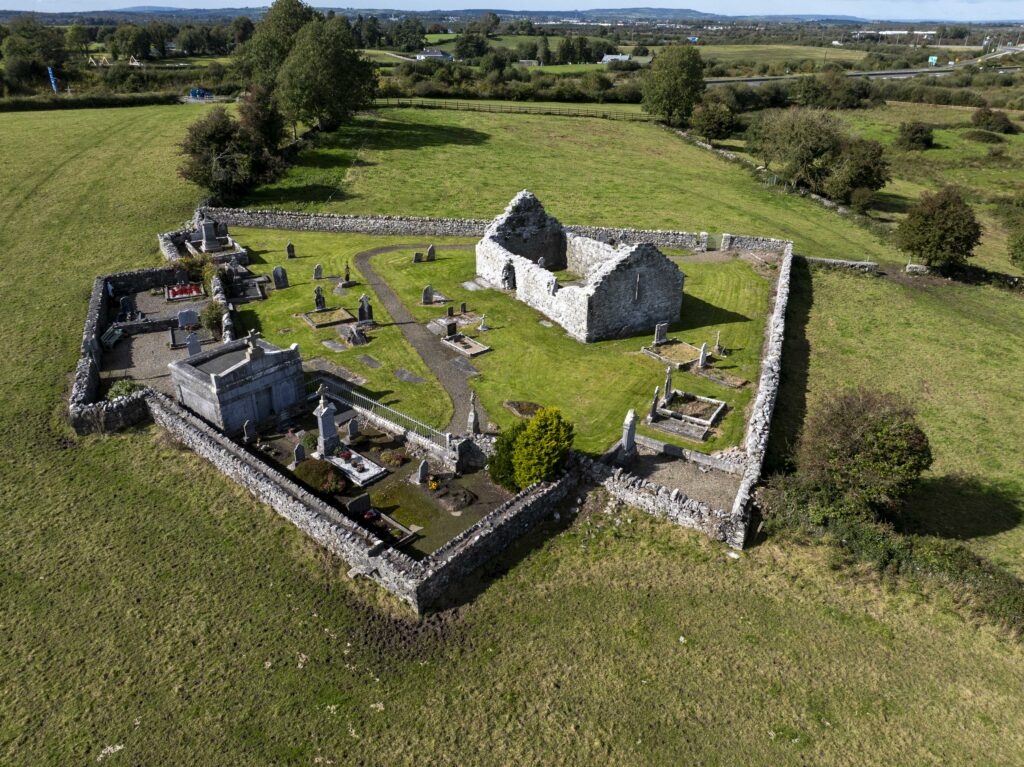 Aerial view of the Killoo Church