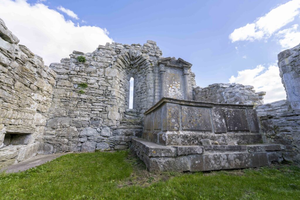 South window and Stammer Monument